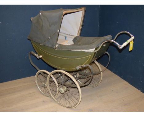 Vintage Treasure Cot, coach built pram PLEASE always check condition before bidding or email condition report request. 