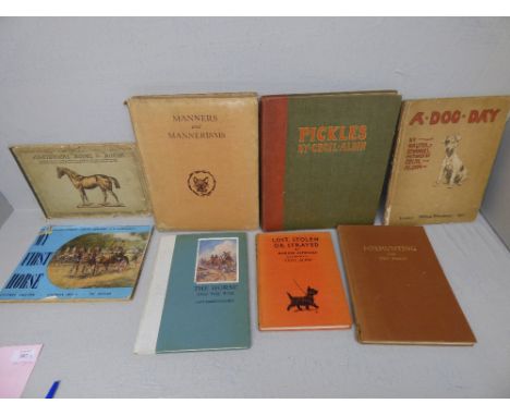 BOOKS, qty of sporting books, hunting, dogs, horses in war etc including " Country Life, Manners and Mannerisms", "Cecil Aldi
