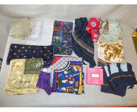 Liberty silk scarf, Christian Dior silk scarf & mixed silk scarves PLEASE always check condition before bidding or email cond