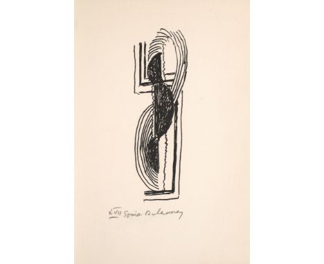 Delaunay, Sonja - - Yvan Goll. L'herbe du songe. Mit 2 (1 handsignierten) Lithographien von Sonia Delaunay. Paris, Caractères