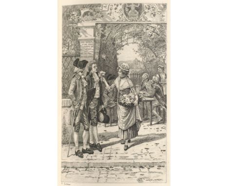 Einbände - - Anatole France. Mémoires d'un volontaire. Mit 26 gestoch. Illustrationen in drei Druckzuständen mit TVignette un