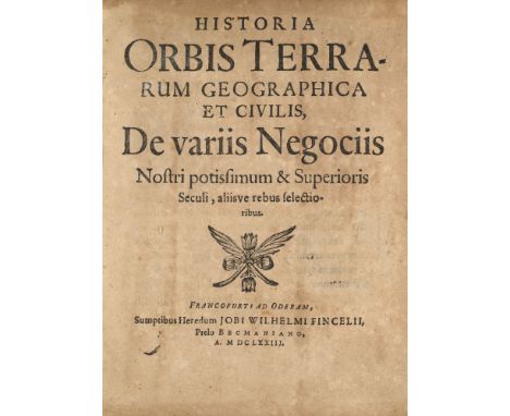 Johann Christoph Beckmann. Historia orbis terrarum, geographica et civilis, de variis Negociis. Nostri potissimum &amp; Super