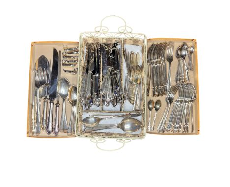 A quantity of silver plated cutlery, in the Dubarry pattern, by Arthur Price and others. To include 17 dinner forks; 19 salad