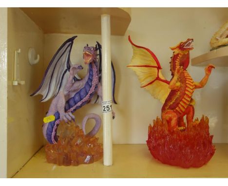 Land of Dragons, with original box model Large model Fire Dragon K067 and a similar Large Amethyst Dragon K141 You can now bi