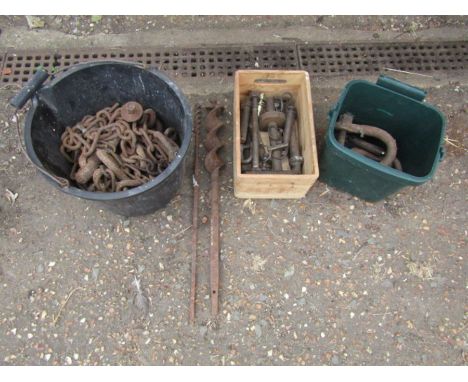 Chains, drill bits and tractor parts etc&nbsp;