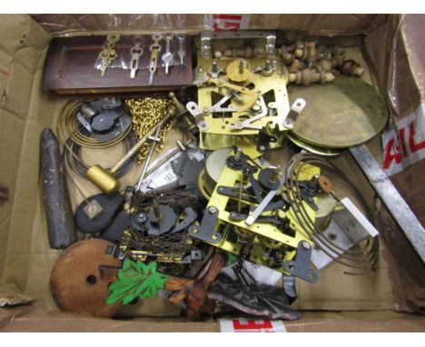 A box of clock parts