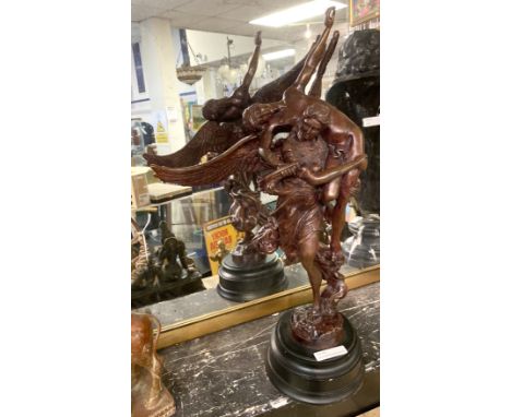 LARGE BRONZE WINGED GROUP - 59 CMS (H) APPROX