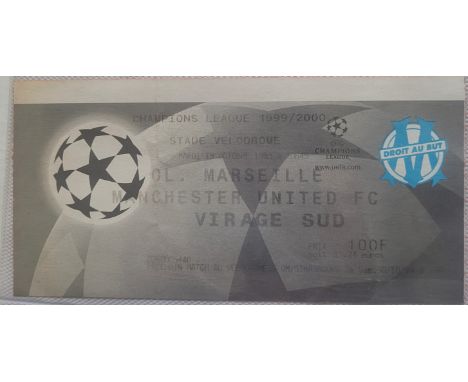 1999-2000 MARSEILLE V MANCHESTER UNITED CHAMPIONS LEAGUE TICKET
Fold
Ref DER