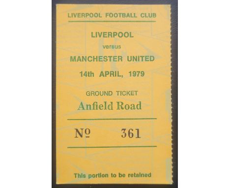 1978-79 LIVERPOOL V MANCHESTER UNITED TICKET
Ref DER