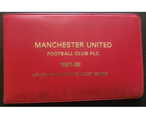 1987-88 MANCHESTER UNITED SEASON TICKET BOOK ALEX FERGUSON 1ST FULL SEASON
Ref SM
&nbsp;