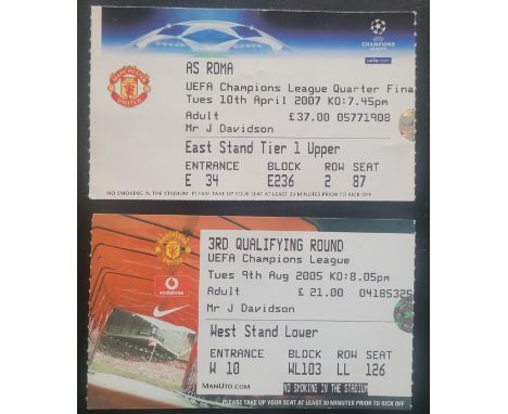 MANCHESTER UNITED V DEBRECEN CHAMPIONS LGE TICKET - CRISTIANO RONALDO IST CHAMPIONS LGE GOAL
Most websites say that his first