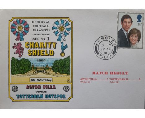 1981 ASTON VILLA V TOTTENHAM HOTSPUR CHARITY SHIELD POSTAL COVER
Ref G