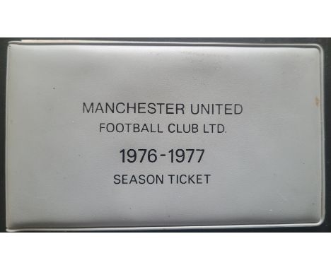 MANCHESTER UNITED 1976-77 SEASON TICKET BOOK
Ref SM