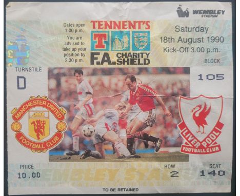 1990 FA CHARITY SHIELD LIVERPOOL V MANCHESTER UNITED&nbsp;TICKET
Fold
Ref DER