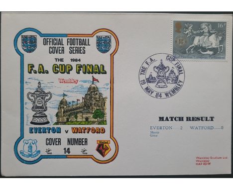 1984 FA CUP FINAL EVERTON V WATFORD POSTAL COVER
Ref G