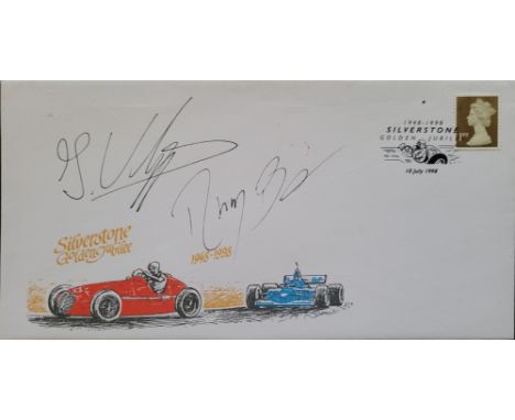 1998 SILVERSTONE MOTOR RACING LTD EDITION POSTAL COVER AUTOGRAPHED BY BARRICHELLO &amp; VERSTAPPEN
Rubens "Rubinho" Gonçalves