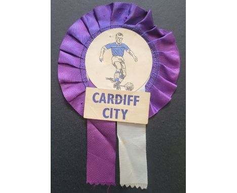 VINTAGE CARDIFF CITY ROSETTE
Ref K