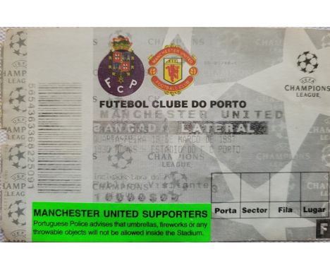 1996-97 PORTO V MANCHESTER UNITED CHAMPIONS LEAGUE TICKET
Fold
Ref DER