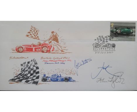 2007 SLVERSTONE MOTOR RACING LTD EDITION POSTAL COVER AUTOGRAPHED BY WATSON, LORD HESKETH &amp; FITZPATRICK
John Marshall Wat