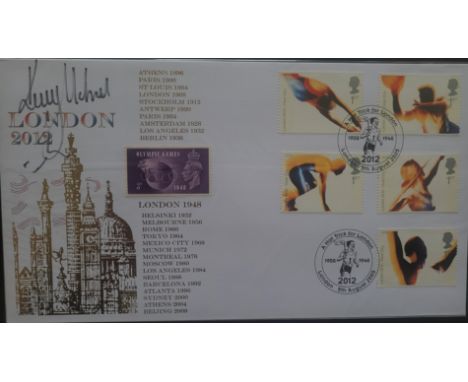 OLYMPICS / ATHLETICS DAME KELLY HOLMES AUTOGRAPHED POSTAL COVER
Ref G