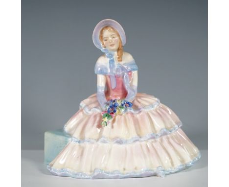 Charming Royal Doulton porcelain figurine titled Day Dreams, HN1731. Designed by leading artist Leslie Harradine, this exquis