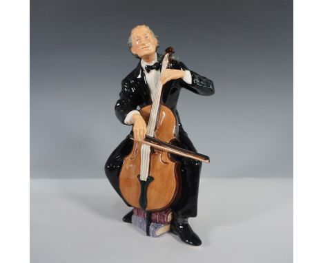 Royal Doulton porcelain figurine The Cellist HN2226, designed by Mary Nicoll and issued in 1960. This finely crafted piece ca