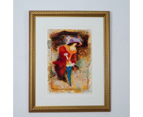 This limited edition mixed media Serigraph in color on wove paper by renowned artistic duo Alexander Galtchansky (1959-2008) 