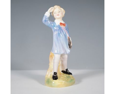 Royal Doulton porcelain figurine titled Little Boy Blue, model number HN2062. This charming piece depicts a young boy in a bl