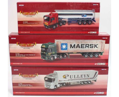 Corgi Hauliers of Renown 1/50th scale road transport group, 3 examples all as issued, to include reference numbers CC13424, C