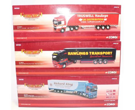 Corgi Toys Hauliers of Renown 1/50th scale road transport group, 3 examples all issued, reference numbers to include CC13813,