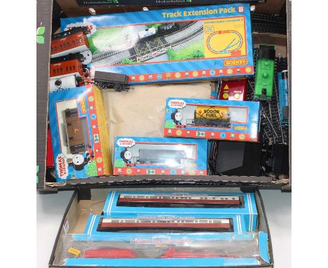 Thomas the Tank Engine: 4 engines (James, Thomas, Duke and Toby), a quantity of coaches and wagons, a Radio Control and sound