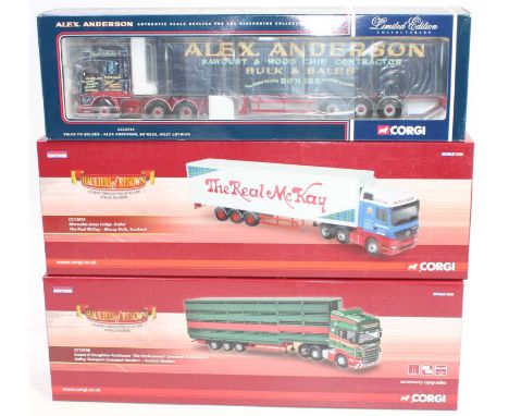 Corgi Toys Hauliers of Renown 1/50th scale road transport group, 3 examples all as issued to include CC13818, CC13730 and CC1