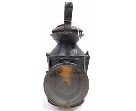 An original GER Great Eastern Railway Knob Lamp, marked GER and Bury St Edmunds, a rare exampleCondition report: Complete, un