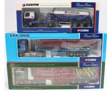 Corgi Toys 1/50th scale road transport group, 3 examples, reference numbers to include CC12004, CC12211 and CC11801