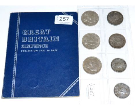 Victoria, 4 x Silver Coins comprising: 2 x double florins: 1887 minor contact marks, rim imperfections VF & 1888 Fine & 2 x h