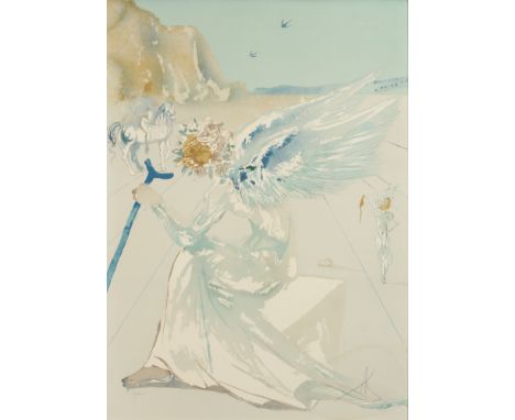 Salvador DALI (1904-1989) Angel Con Baston - Helen von Troy,Lithographie, mit Bleistift handsigniert Dali und nummeriert 1/12