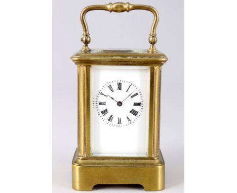 Kleine Reiseuhr, A. DUMAS Frankreich um 1880, carriage clock,Saint-Nicolas-d Aliermont, Frankreich um 1880, Kleinuhr, poliert