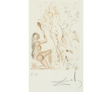 Salvador DALI (1904-1989) Blanchefleur - Le Décameron,Radierung/Papier, mit Bleistift handsigniert Dali und EA (Exemplar Épre