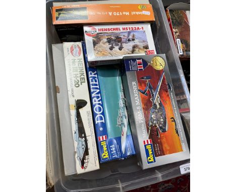 A collection Airfix and Reville model kits, six in total.  