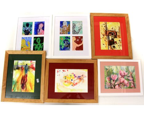 A quantity of contemporary framed prints with certificates by John Costello.