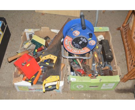 Two boxes of various hand tools 