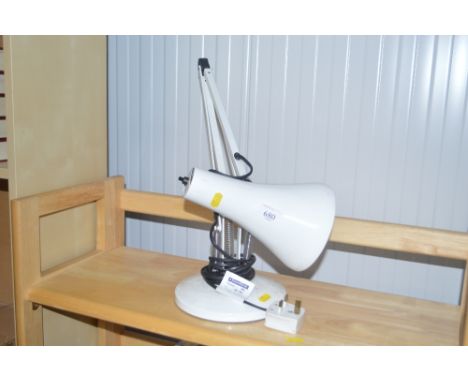An Anglepoise style lamp