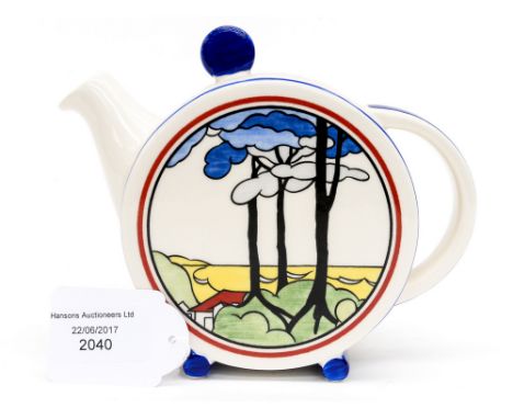 A Wedgwood 'Clarice Cliff Collection' teapot 'Bizarre' 