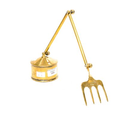 Thomas Jenkins Wrexham - Welsh interest brass toasting fork