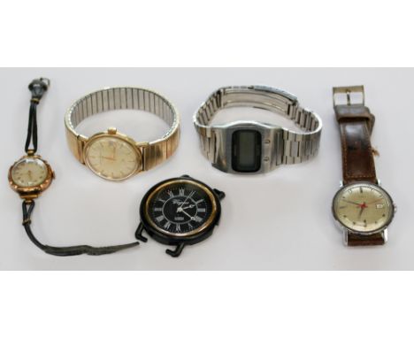 A collection of watches to include Grand Perragaux (1960s) automatic gentlemen's wristwatch, with bracelet (USA) a ladies rol