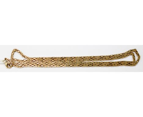 A 9ct gold fancy link chain necklace approx 22'' long with a total weight approx 20.2gms 