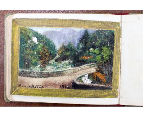 A small album of original drawings/sketches/cartoons/watercolours/writing compiled between 1916-1917, During The First World 