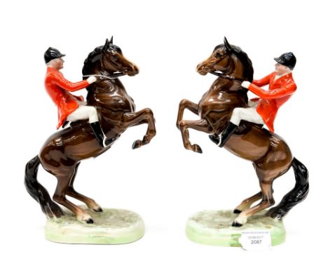 A pair of mounted huntsmen, Beswick 868