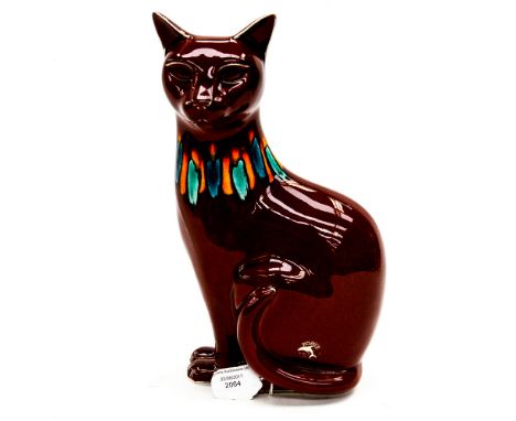 A Poole Pottery circa 1970s Siamese Cat 
