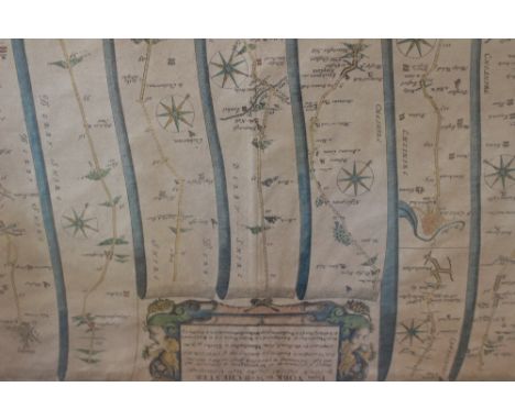 A collection of five 18th century maps, copper engravings on laid/chain-lined paper, hand colured to include Warwickshire (Ki